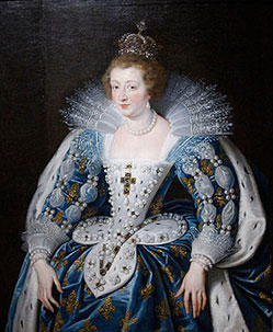 Анна Австрийская - королева Франции, супруга Людовика XIII, поддерживала заговоры против Ришельё.